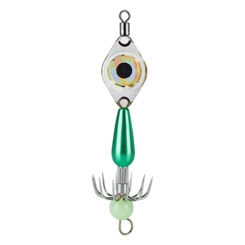 Compacts LED Octopuses Fishing Rigs Double Hook Systems Corrosions Proof Night Fishing Performances