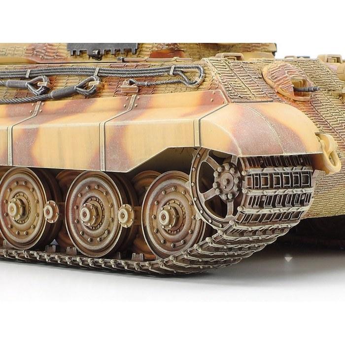 Tamiya 1/35 Military Miniature Series No.164 German Heavy Tank King Tiger Henschel Turret Plastic Model 35164 Molded Color