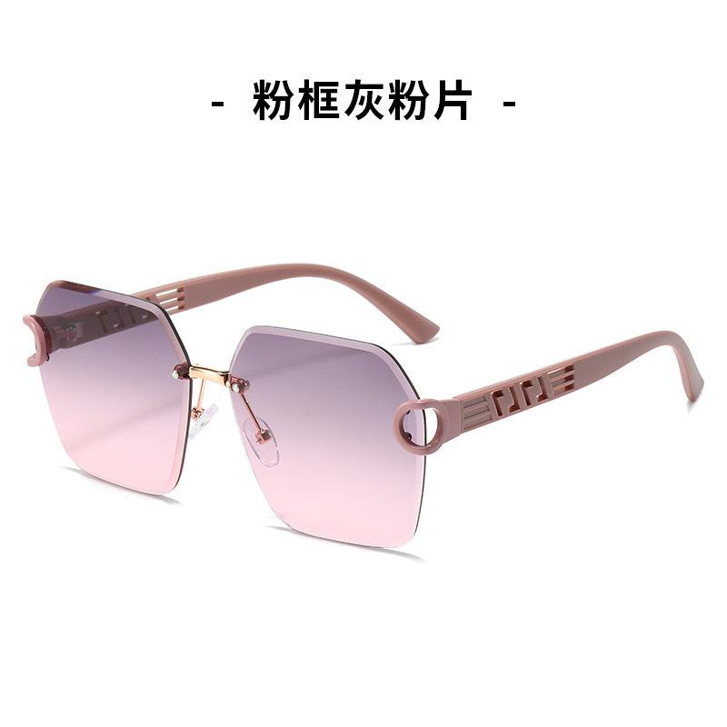 Bezrámové Orezané Nepravidelné Dámske Slnečné Okuliare Uv Ochrana Okuliare Trendy Retro Slnečné Okuliare Pánske