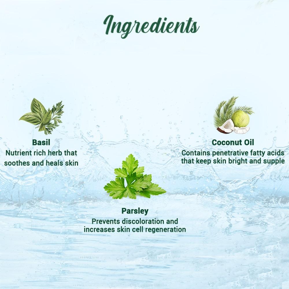 Biotique Basil Parsley Ayurvedic Soap Bar 150g | pH Balanced Skin Revitalization | 100% Botanical Extracts | All Skin Types