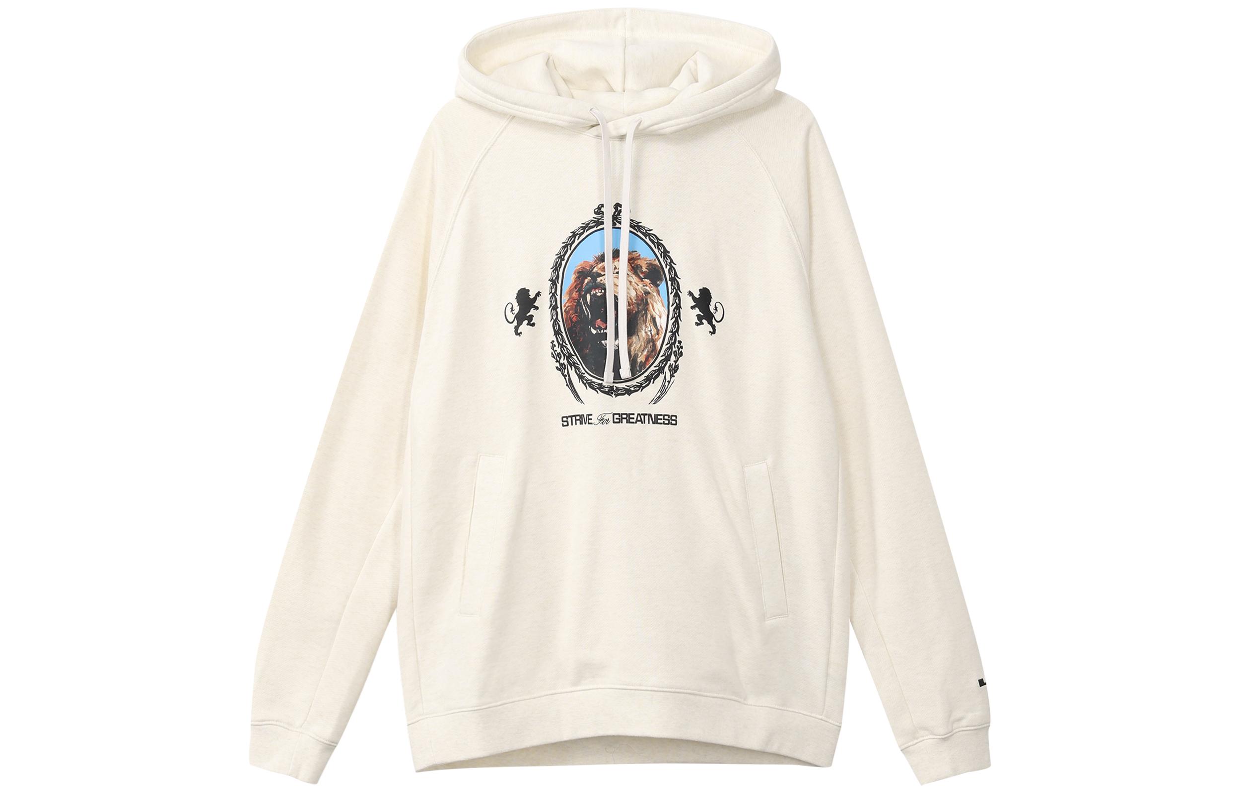 Nike Sweatshirts Men s Ecru Hooded Moderate Regular FB7124-027 M