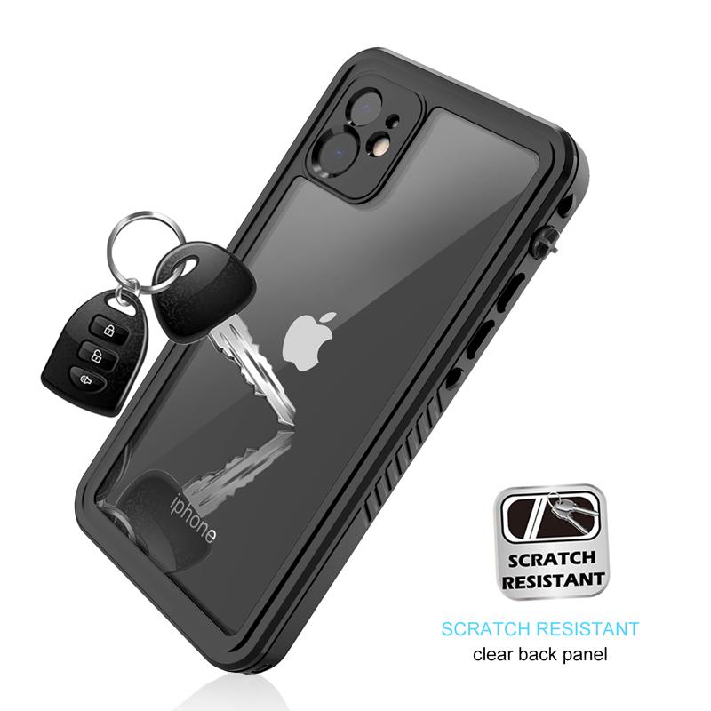 FS Series For iPhone 11 Waterproof Case Dustproof IP68 Underwater Full Body Sealed Clear Phone Cover
