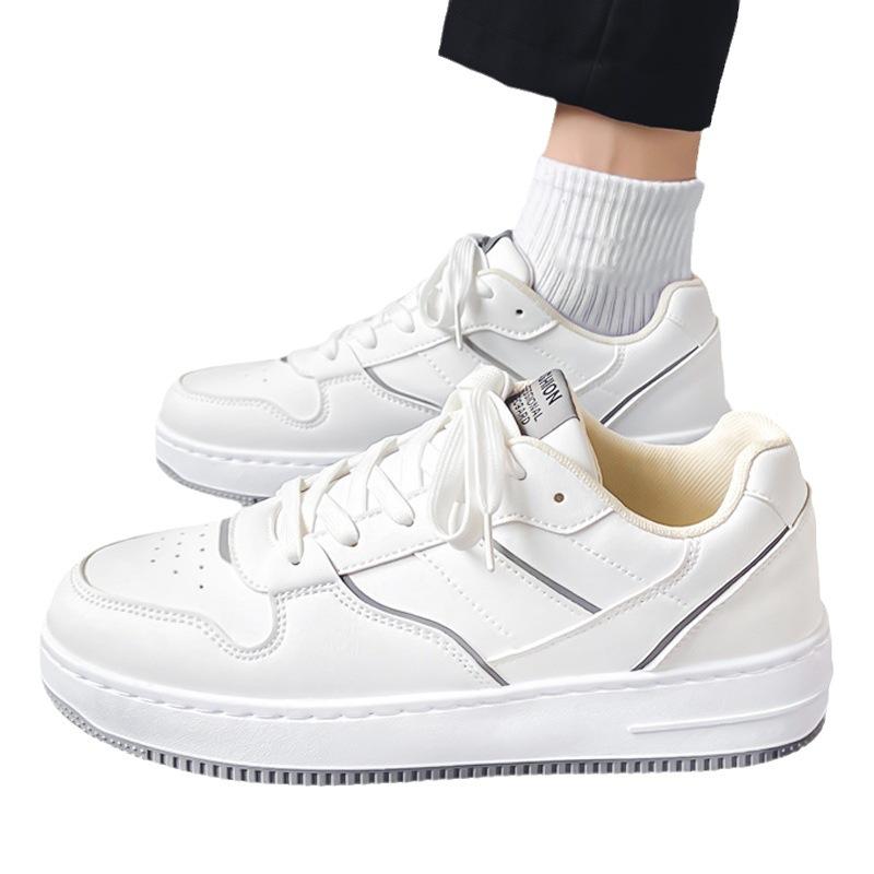 Little white shoes men's summer breathable trend versatile white shoes high sense board shoes sports casual men's shoes autumn