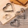 Heart-shaped Cookie Cutting Mold Stainless Steel Love Mousse Peach Heart Candy Cake Mould Home DIY Kitchen Baking Accessories