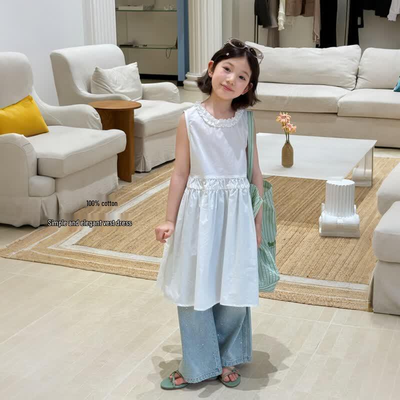 SEVEN BOBI Girls Summer Vest Dress 110 cm
