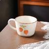 Rustic Ceramic Apple Coffee Mug
