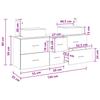 Bathroom Cabinet Set 3 pcs Sonoma Oak 136 x 35 x 80 cm
