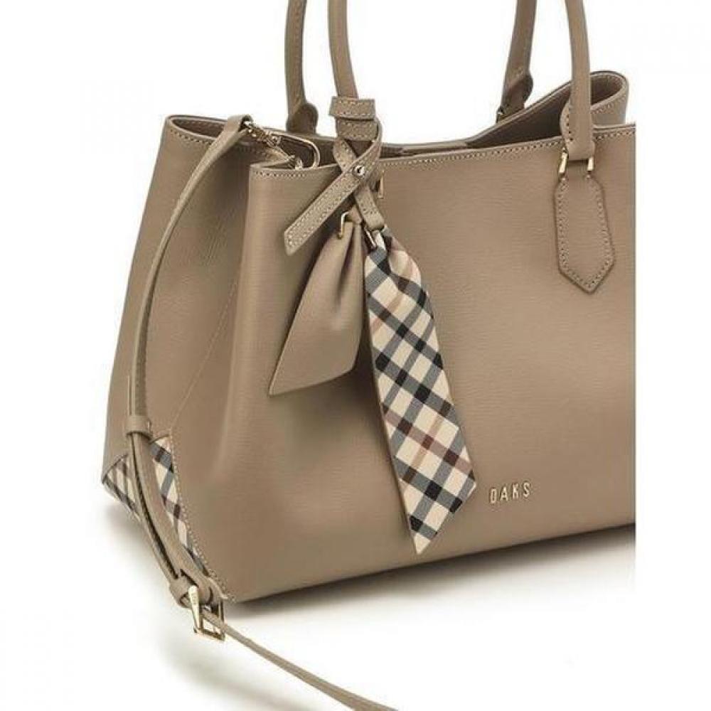 Daks Ivory Check Color Block Tote Bag Dcba5f132i2