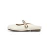 Augustine flat-bottomed bag head slippers women's 2025 summer new fashion one-pedal Mary Jane shoes half-tow sandals