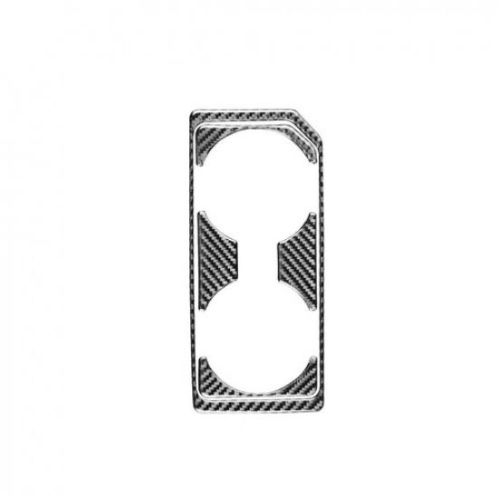 Carbon Fiber Car Front Water Cup Holder Panel Cover Trim For Ford F150 2017-2019