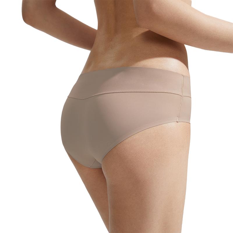 Calvin Klein Solid Minimalist Sexy Seamless High Elasticity Triangle Underwear Women underwear Peach-Pink QF6357ADTRN