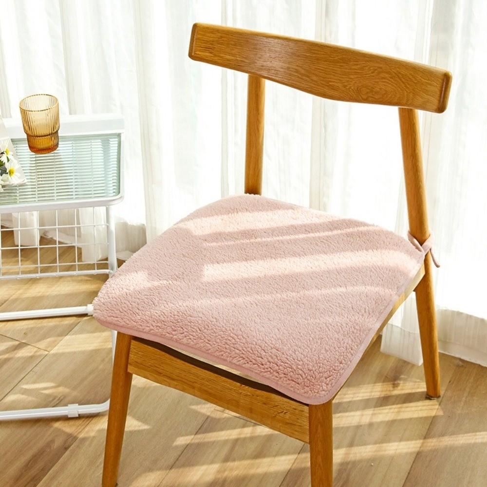 Winter Warm Plush Seat Cushion 40/45cm Car Seat Pad Durable Office Chair Pad