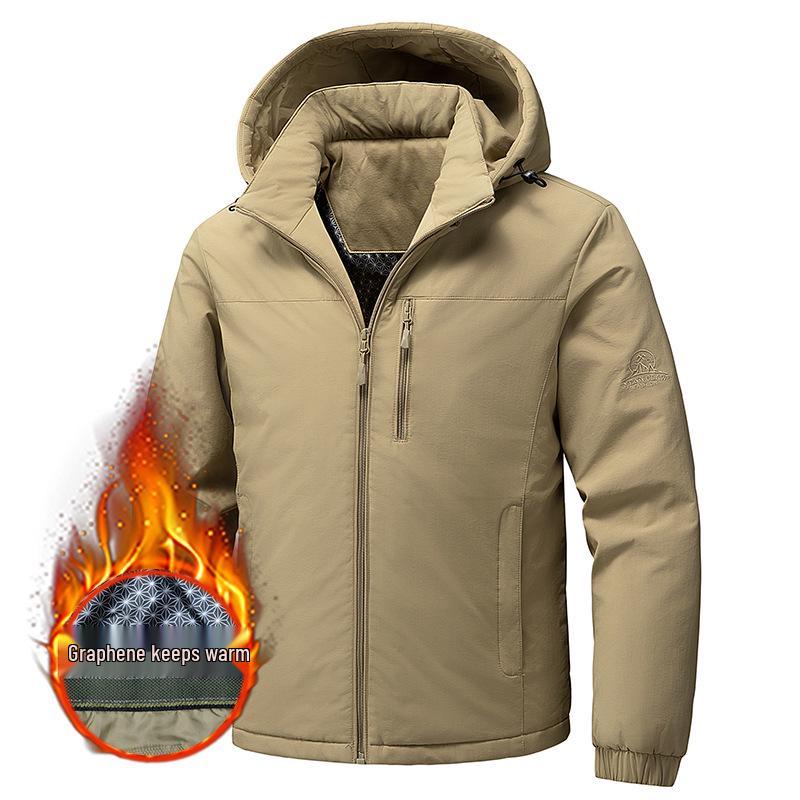 Men's Autumn/Winter Graphene-Cotton Padded Jacket: Loose Fit, Trendy, Thick & Warm