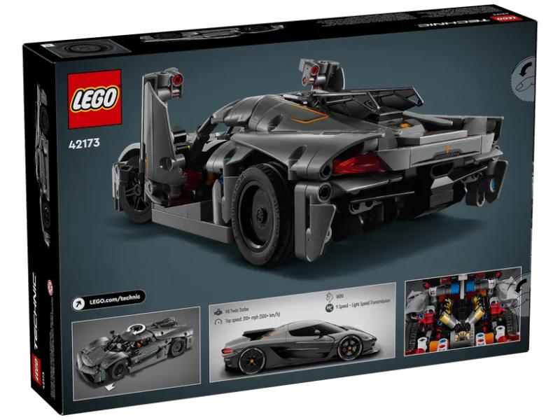 Lego Technic 42173 Gray Koenigsegg Jesko Absolute Hypercar 10+ (Pieces: 801)