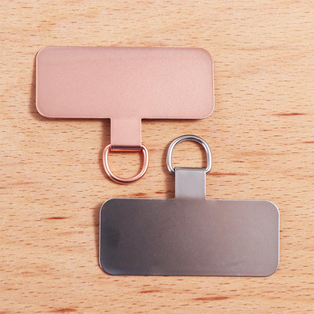 Stainless Steel Metal Phone Patch Detachable Phone Card Clip Phone Lanyard Gasket  Mobile Phone