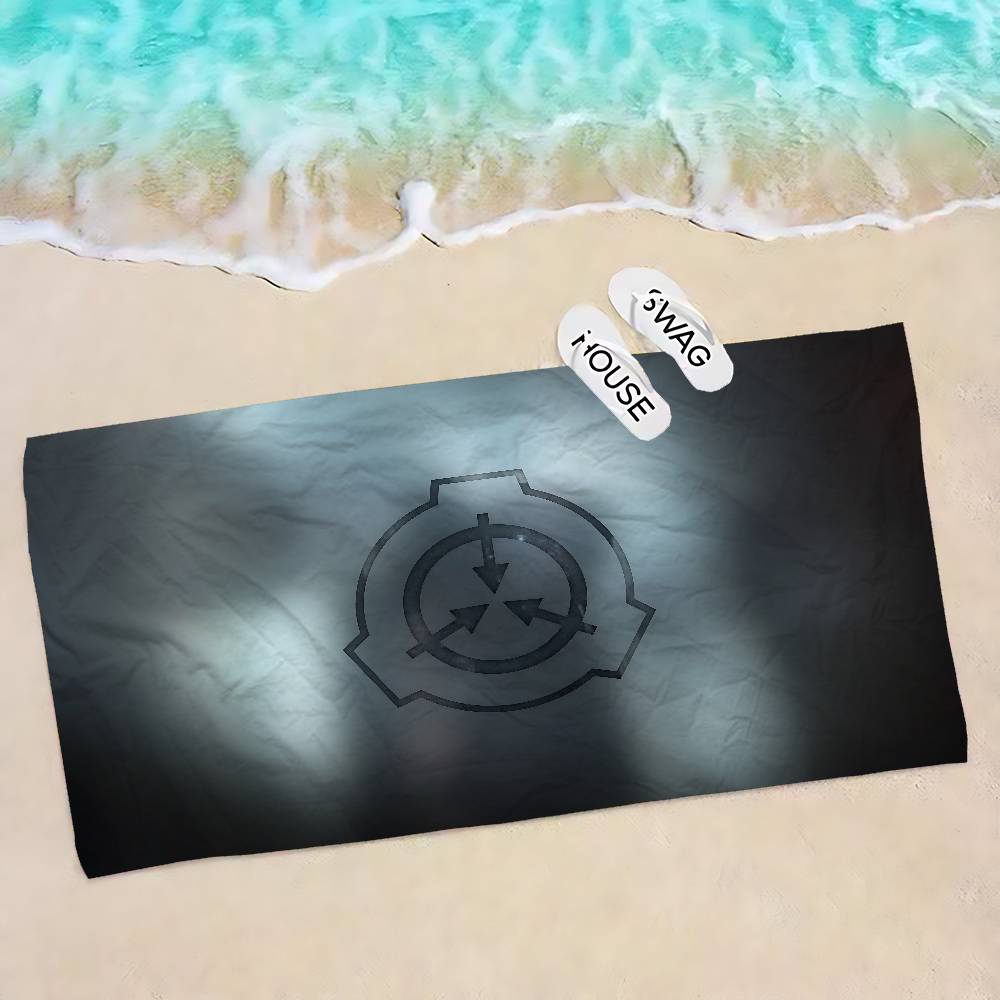 Scp F-Foundation Game  Microfiber Printed Beach Towel Mountain Climbing Yoga Beach Swimming Running Absorbent Soft Towel