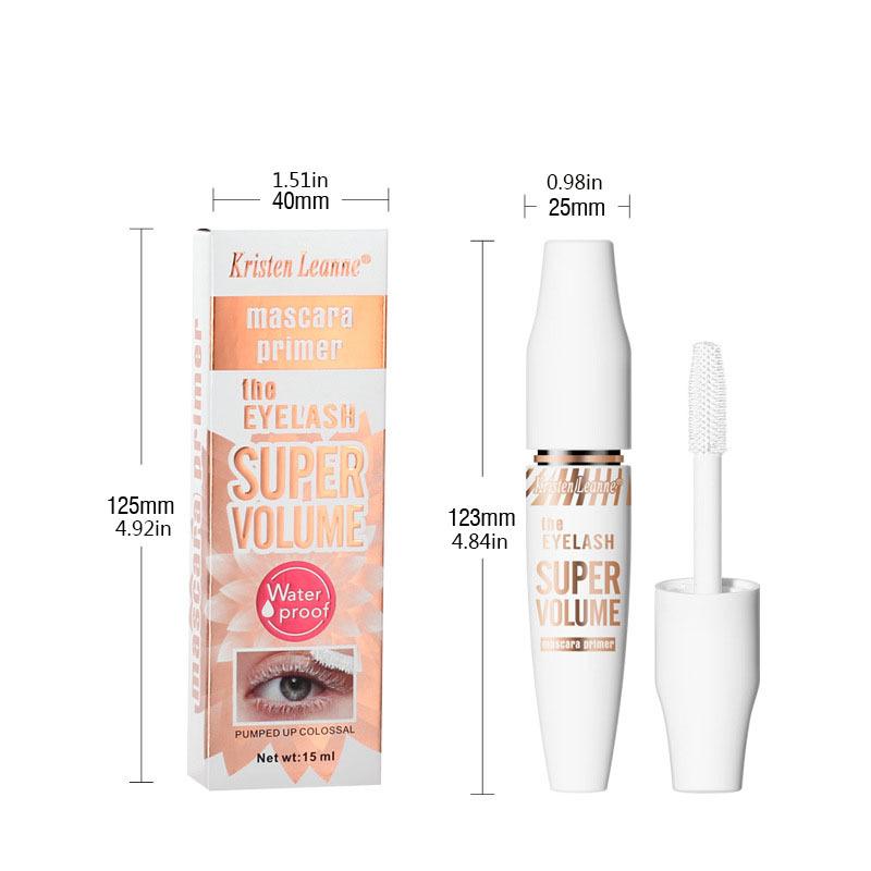 White Base Waterproof Mascara Curling and Thickening Lasting All Day