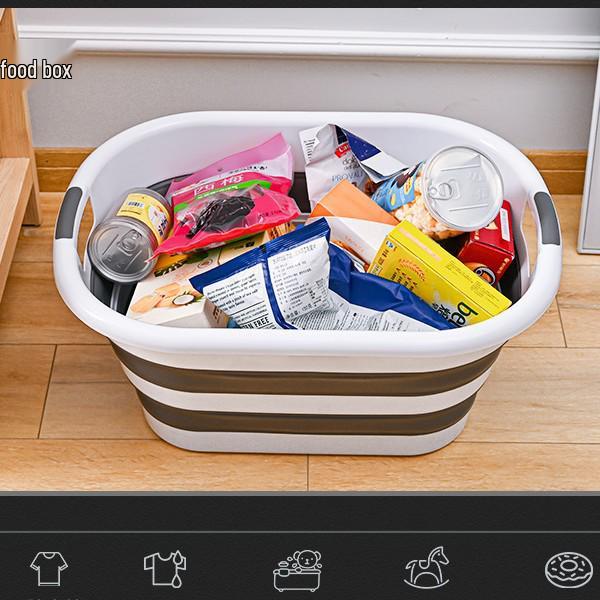 40L Outdoor Laundry & 26L Folding Storage Basin for Dirty Clothes