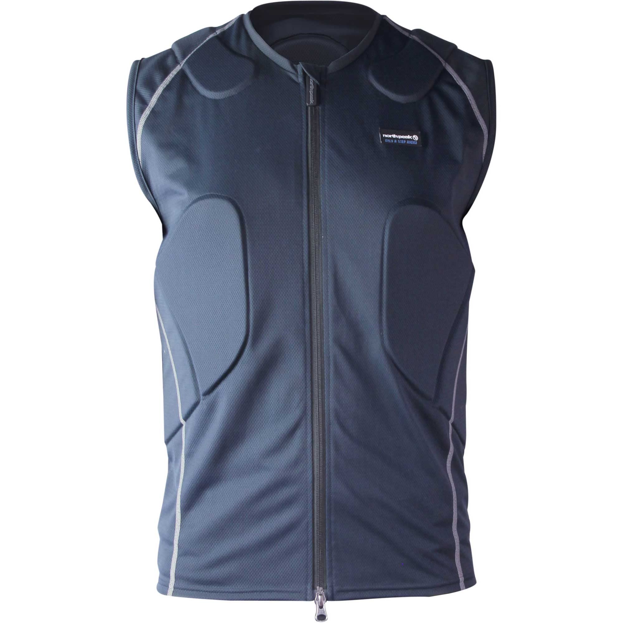 

north peak body protector vest unisex snowboarding ski unisex pad thickness number of layers 2 BK [maximum 15mm/maximum layers] NP-1149 L-XL чёрный