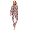 Matching Family Christmas Print Flannel Homewear Set Long-Sleeve Top And Pants