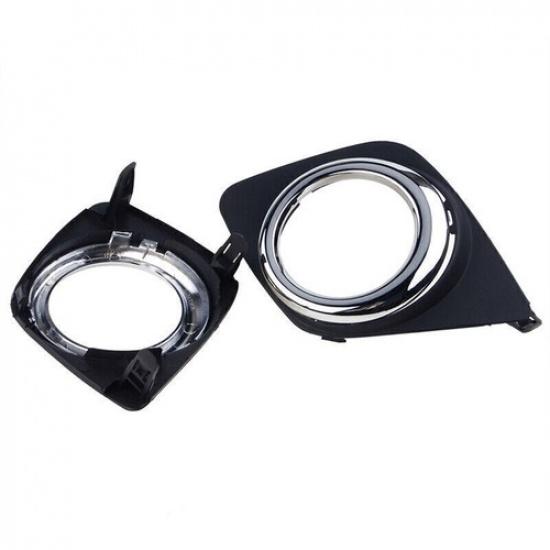 Pair Front Fog Light Cover Trim Lamp for Toyota RAV4 2009 2010 2011 2012- 2013