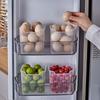 KATEI STORY Japanese Refrigerator Side Door Storage Box, Vegetable And Food Fruit Classification Organizer, Interior Food-Grade, Set of 3