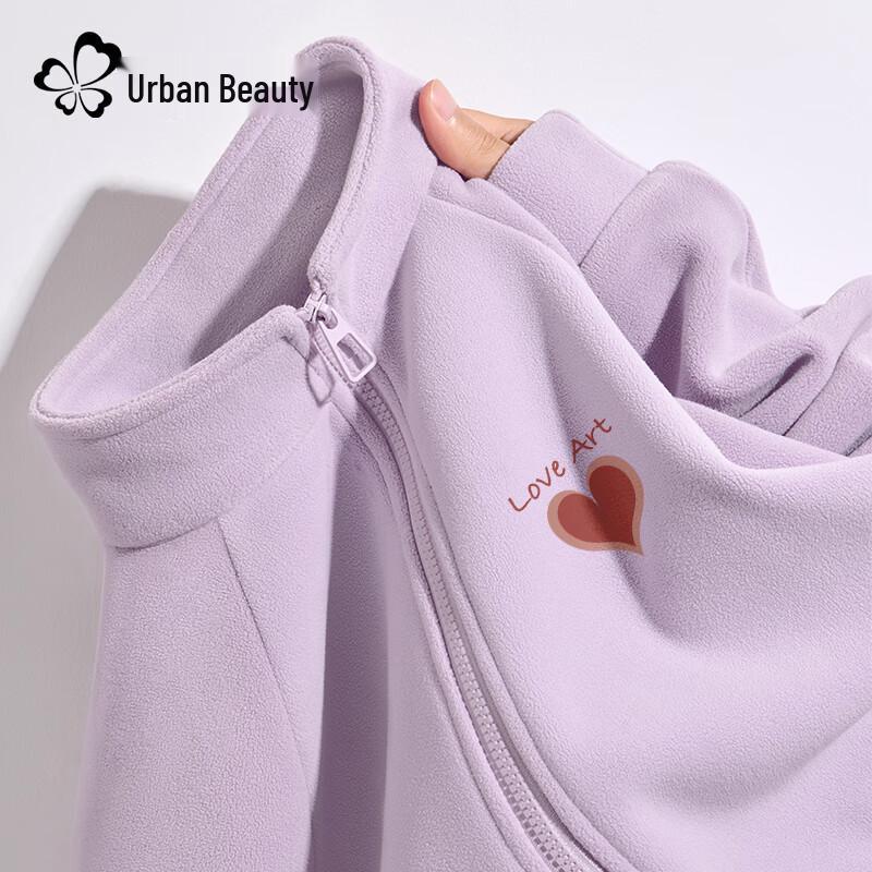 

Women s 2025 Autumn/Winter Fleece-Lined Stand Collar Jacket L