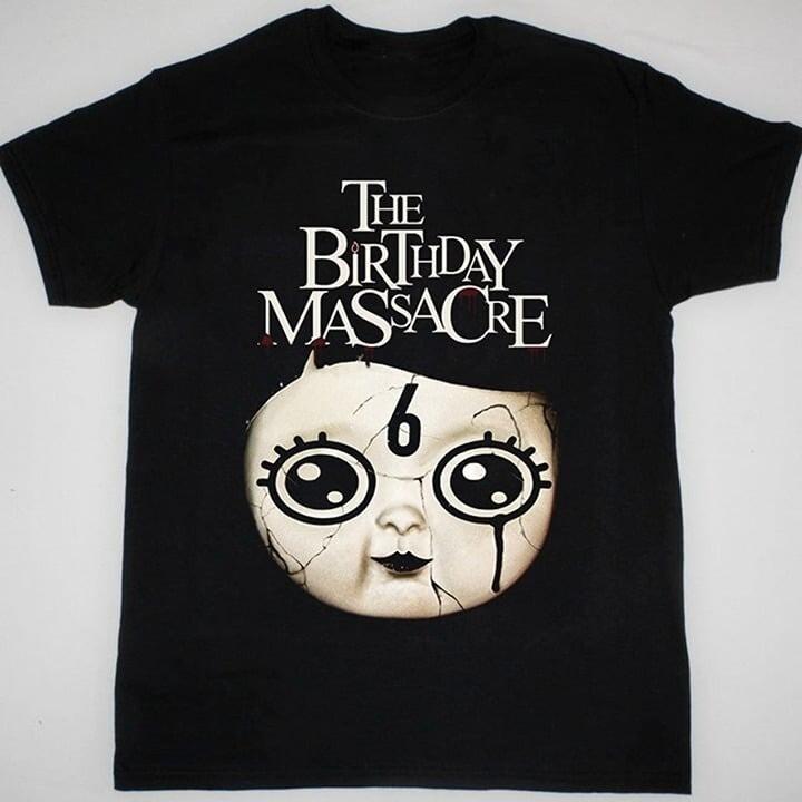 The Birthday Massacre Черная футболка Подарок для фаната Унисекс футболка L