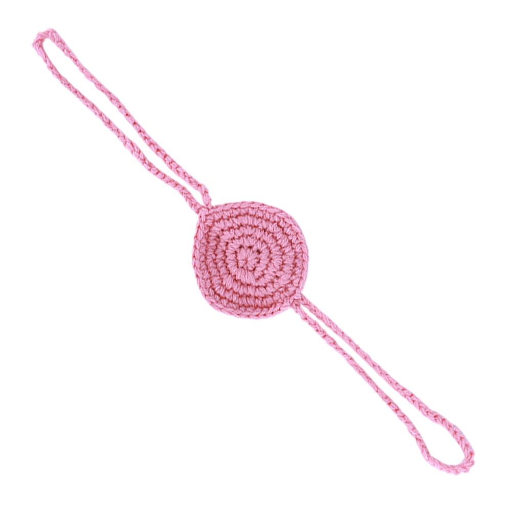 

Crochet Nose Cover Nose Warmer Anti Dust Handmade Nose Mitten Windproof Soft Nasal Cover Breathable for Outdoor Frost Protection рожевий