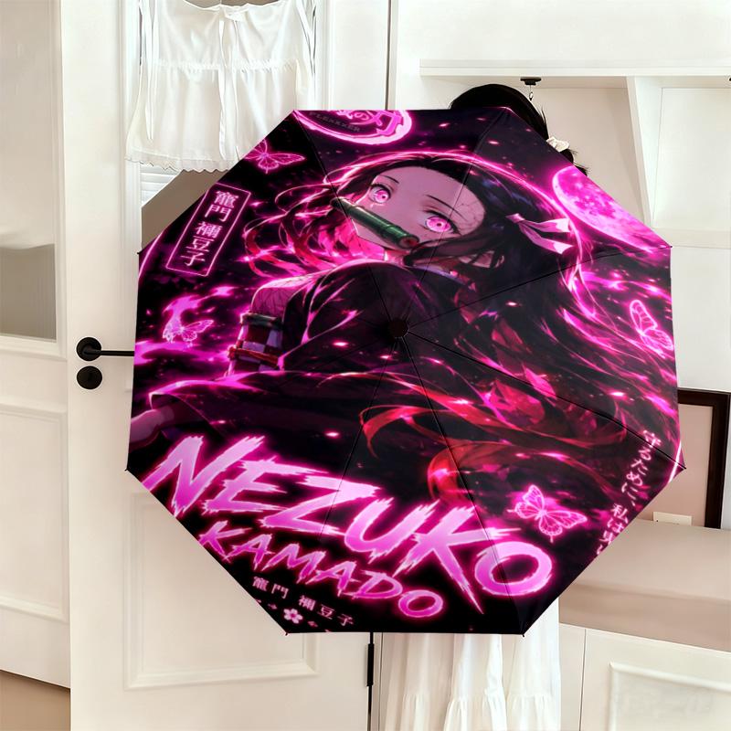 Japanese-style Cartoon Demon Slayer Kamado Tanjiro & Kamado Nezuko Umbrella Including Home Travel and Outdoor Activities Multi Functional Umbrella 28