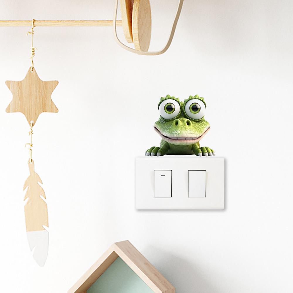 Cute Animal Self Adhesive Switch Wall Sticker for Living Room Bedroom Home Decor