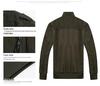 Men's Outdoor Stand Collar Zipper Jacket, European/American Style, Plus Velvet, Thickened for Autumn/Winter.
