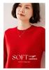 Women's Classic Round Neck Cashmere Blend Sweater - Solid Color, Loose Fit, Soft, Skin-Friendly, and Versatile.