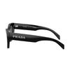 Prada Letter Logo Irregular Shape Sunglasses Women Sunglasses Black PRA09S1AB5S0