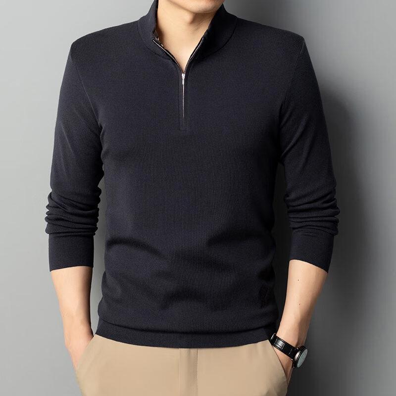 

Мужской свитер из тонкой шерсти G·TENNA на молнии до половины 52