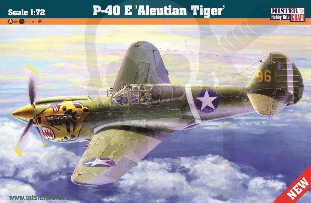 Mcrzd202 P-40e Aleutian Tiger 1:72 Start Set