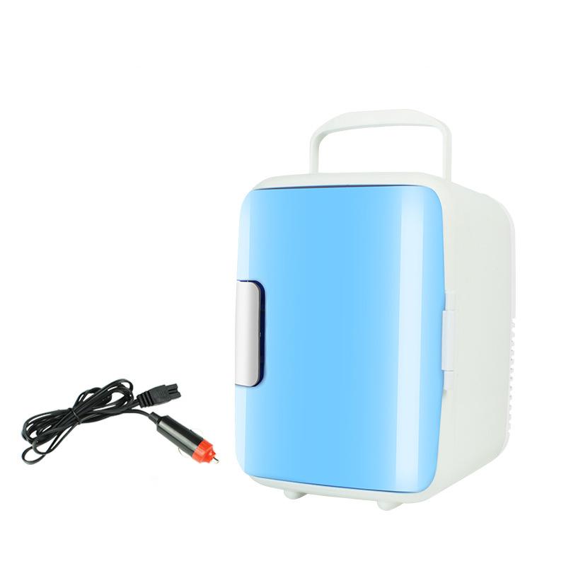 4L Large Capacity Car Refrigerator Food Grade Liner Cooler Warmer Mini Fridge for Dormitory Office Home Mini Fridge