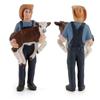 Figurines Simulated Plastic Feeder And Cattle Style - Pjun