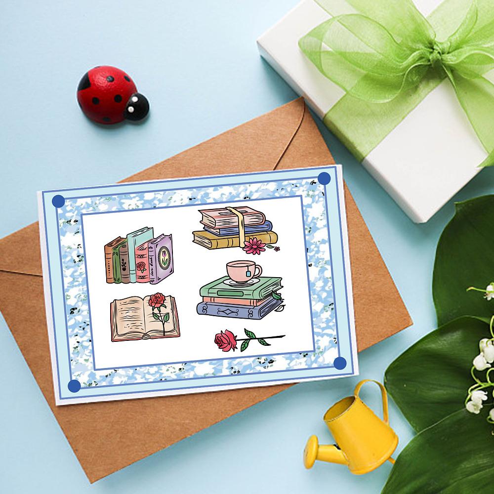 PVC Plastic Stamps for DIY Scrapbooking Photo Album Decorative Cards Making Stamp Sheets Book Pattern 160x110x3mm