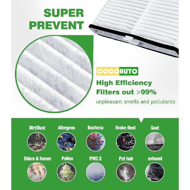 Cabin Engine Air Filter Kit For Mazda CX-5 CX5 (2013-2024) 2.0L/2.5L Naturally Aspirated Gas Only, Mazda 3 (2014-2018) 2.0L/2.5L, Mazda 6 (2014-21)