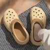 5.0 Height-increasing Hole Shoes PVC Women's Summer New Cute Muffin Thick-soled Non-slip Bag Head Slippers