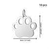 10 Pieces/set, Exquisite Metal Cat Name DIY Tag, Pet Name Phone Number ID Craft Label, New Cat Paw, Dog Paw Shaped Dog Tag, Metal Dog Tag,