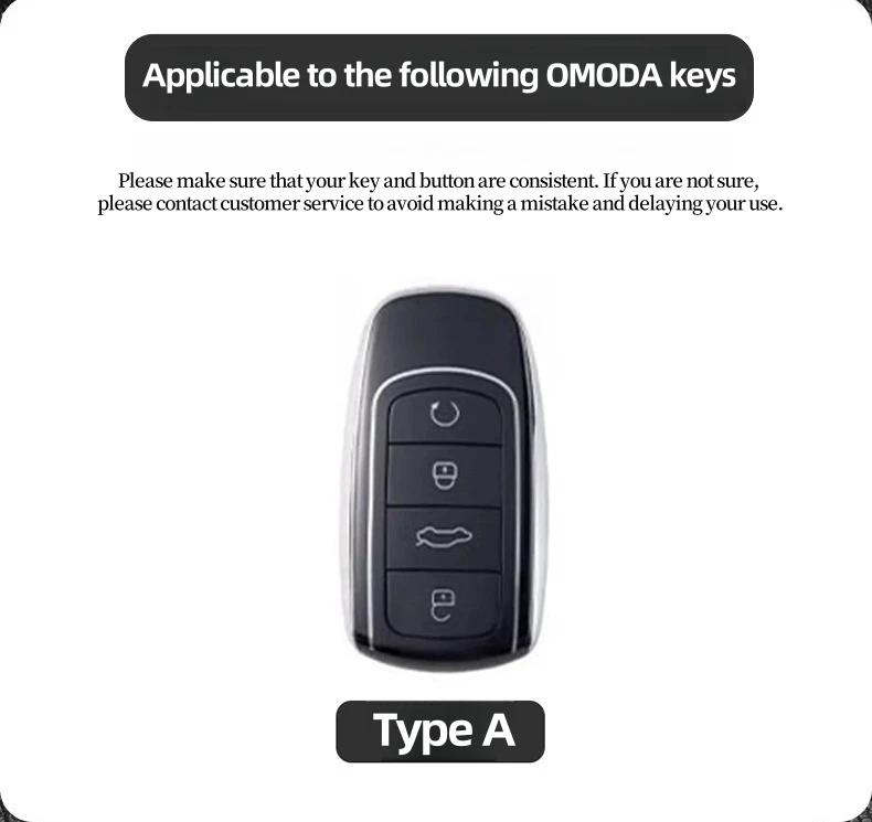 Interior Mouldings Car Key Case Bag For Chery Omoda 5 C5 Tigo 7 8 Pro Max Tigo 7 8 Plus Keychain Protective Cover Smart Remote K