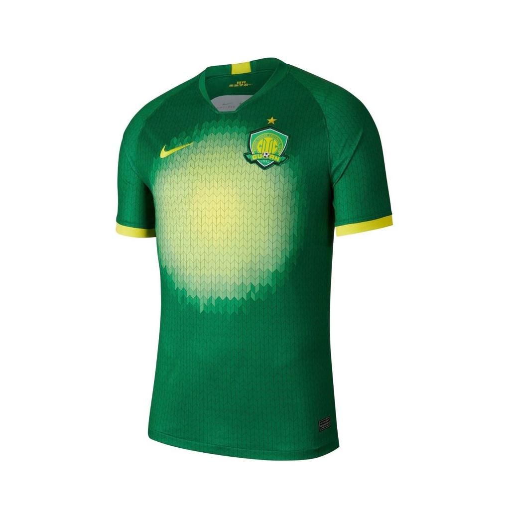 Nike Logo Print Round Neck Vintage Football Jersey Fan Edition 20 Season Beijing Guoan Team Li Ke Unisex Jersey Green CI7626-303