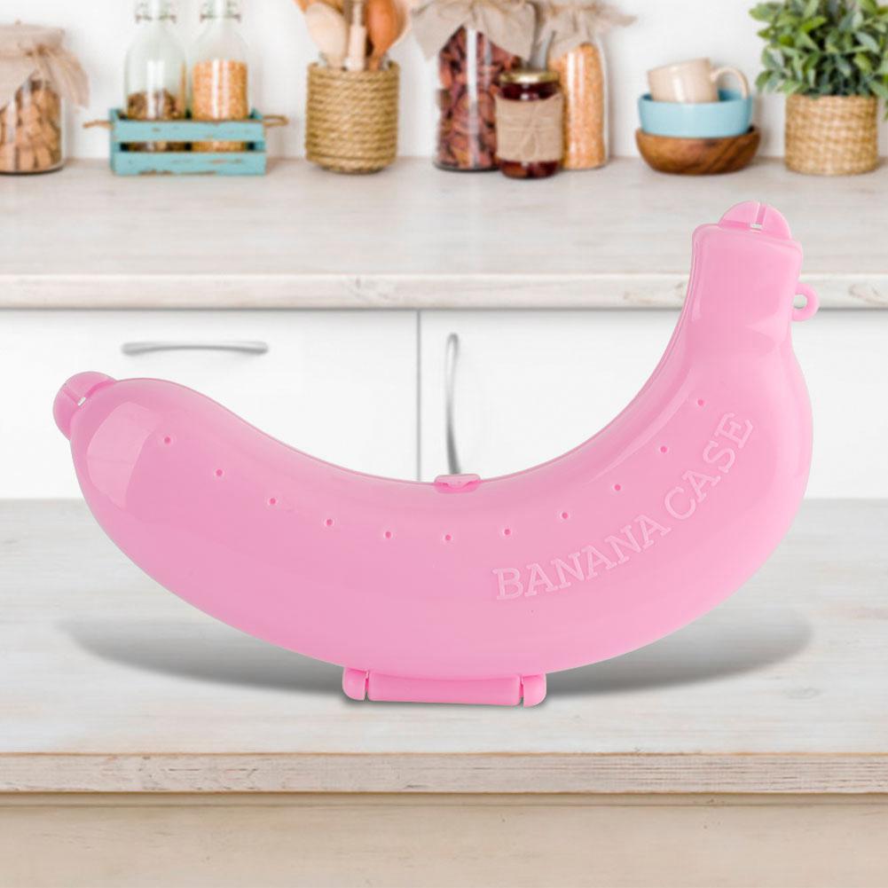 Süß 3 Farben Frucht Banane oder Box Halter Hülle Lunchbox Aufbewahrung Neu