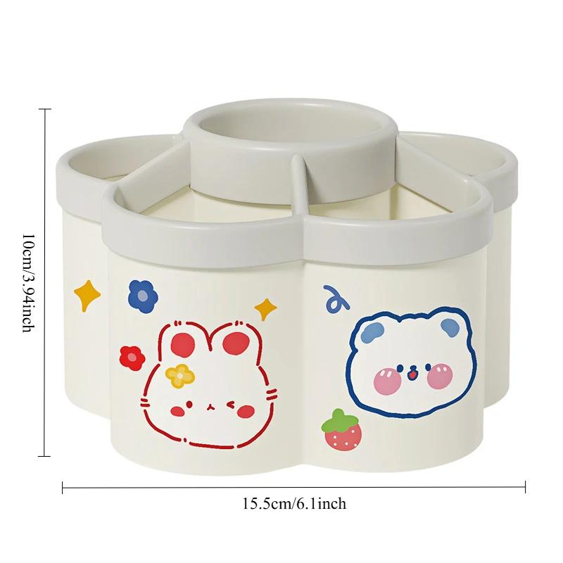 360 ° Rotating Pen Holder Multifunctional Office Desk Organizer Suitable for Makeup Pens and Student Stationery Children Gifts