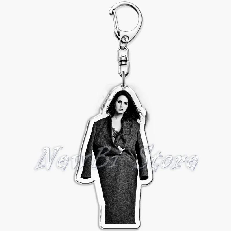 

Hot Singer Lana Del Rey Keychain for Accessories Bag Pendant Born To Die Ultraviolence Key Chain Ring Keyring Jewelry Fans Gifts