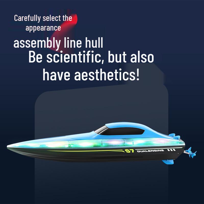 4DRC Remote Control High-Speed S7 Speedboat Electric Yacht Toy for Boys - Perfect Children's Day Gift