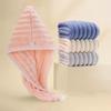 Wave Pattern Dry Hair Cap Towel Thickened Soft Strong Water Absorption Cute Quick-Drying Headband