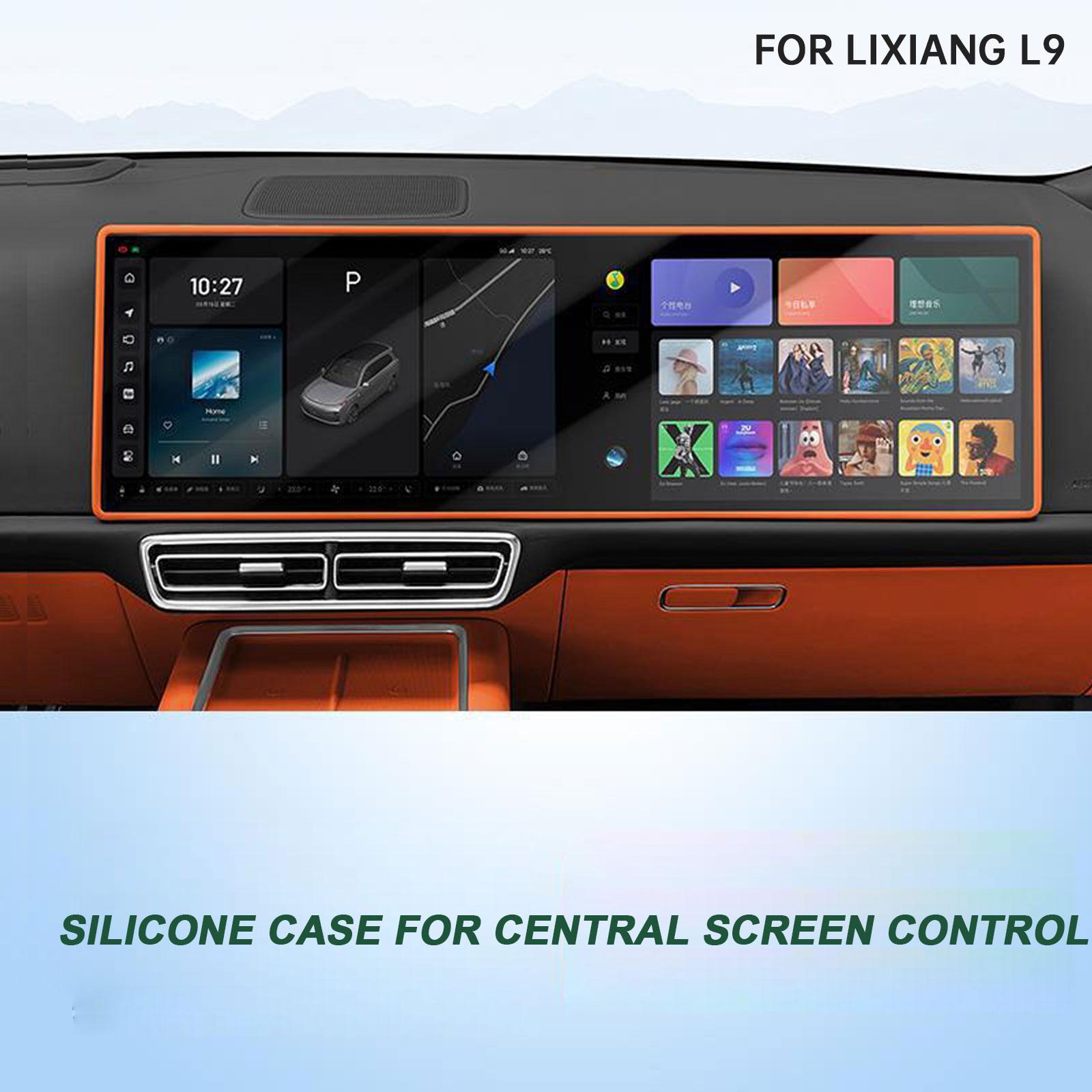 

Для Leading Ideal LiXiang L7 L8 L9 2025 2025 Силиконовая рамка экрана Дисплей Край Защитная крышка Центральный пульт управления Защитная крышка